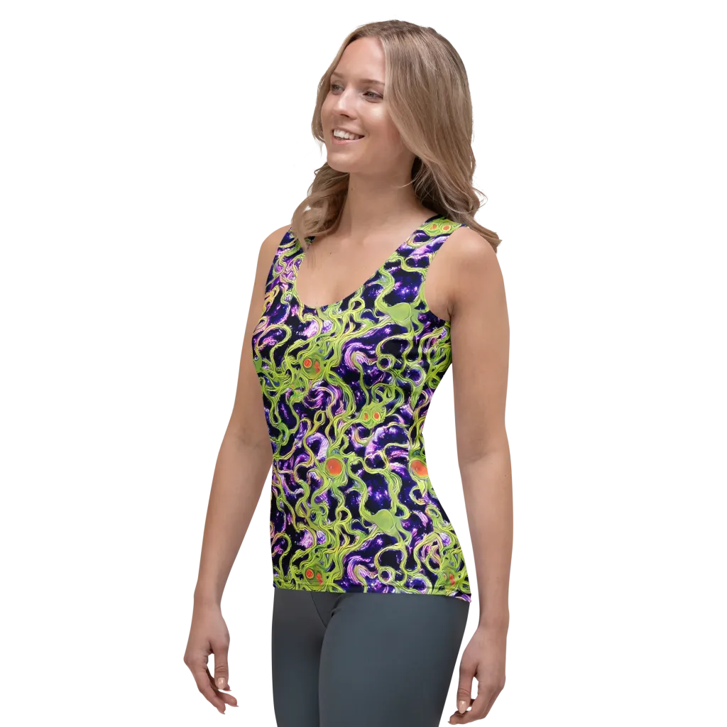 Orchid Supernova on Women's Tank Top — Left Front