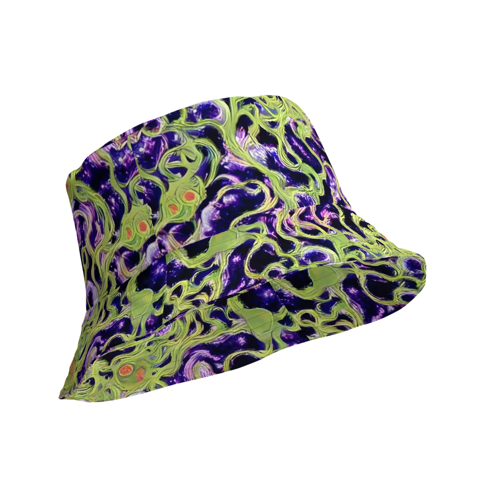 Orchid Supernova on Reversible Bucket Hat — Product details Outside