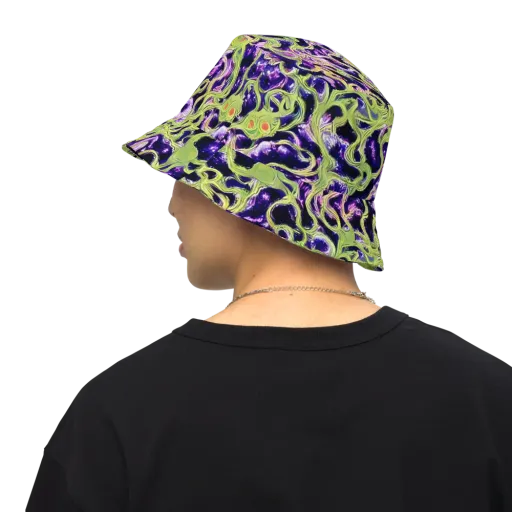 Orchid Supernova on a Reversible Bucket Hat