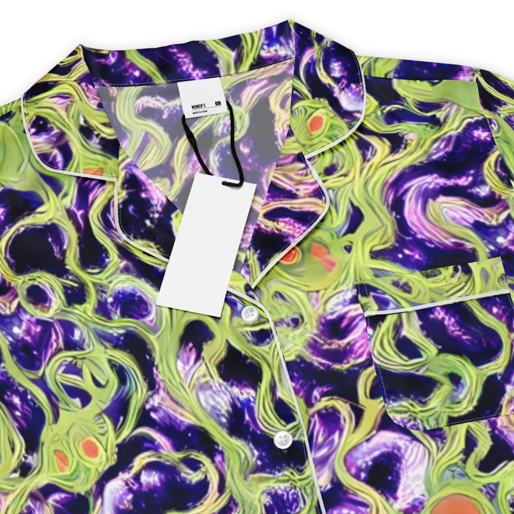Orchid Supernova on Women's Short Sleeve Pajama Top — Product details