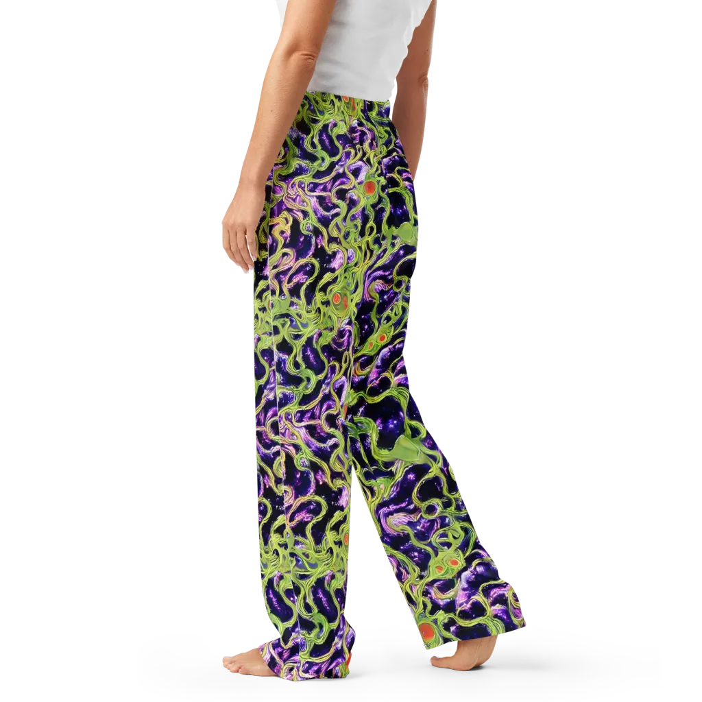 Orchid Supernova on Women's Pajama Pants — Left