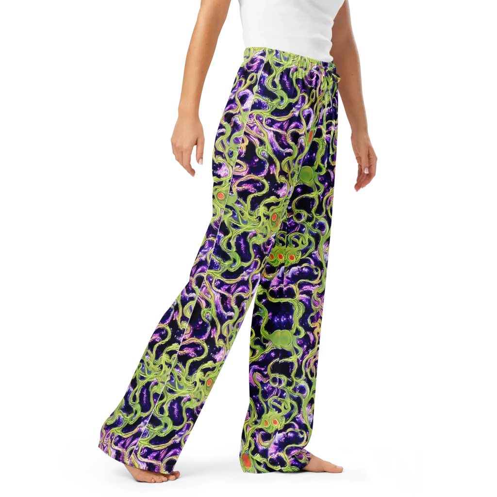 Orchid Supernova on Women's Pajama Pants — Right Front