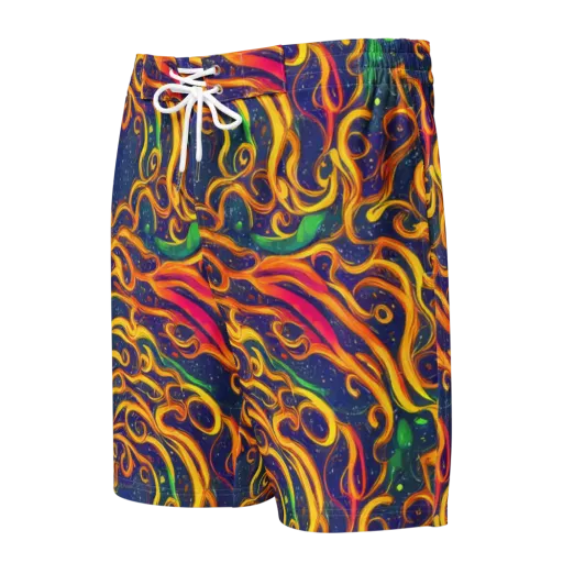 Sunfire Swirl on a Men's Board Shorts