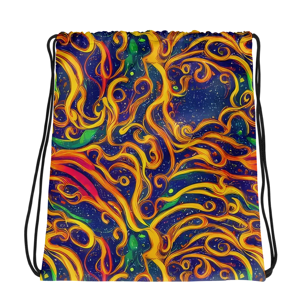 Sunfire Swirl on Drawstring Bag — Photo