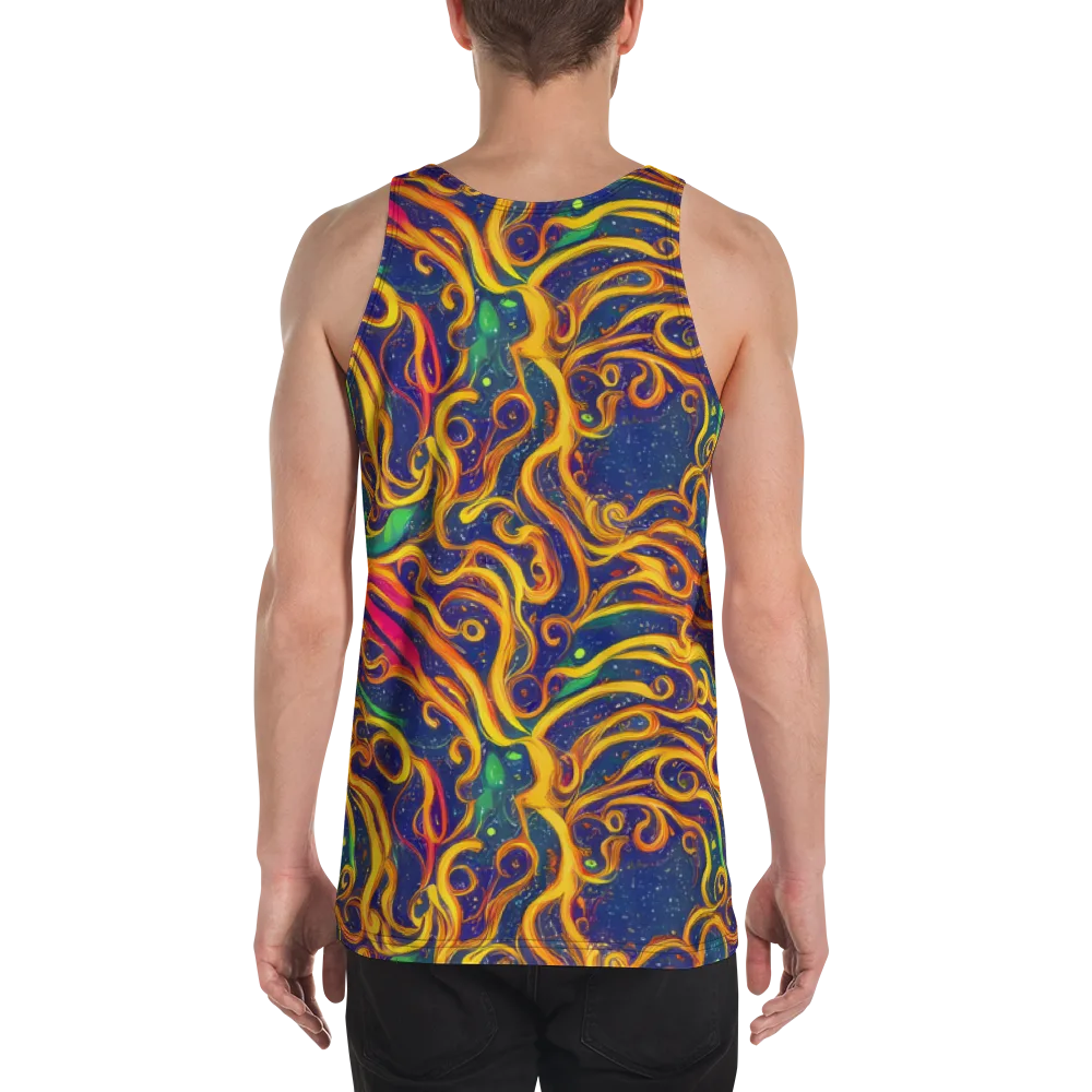 Sunfire Swirl on Men's Tank Top — Back