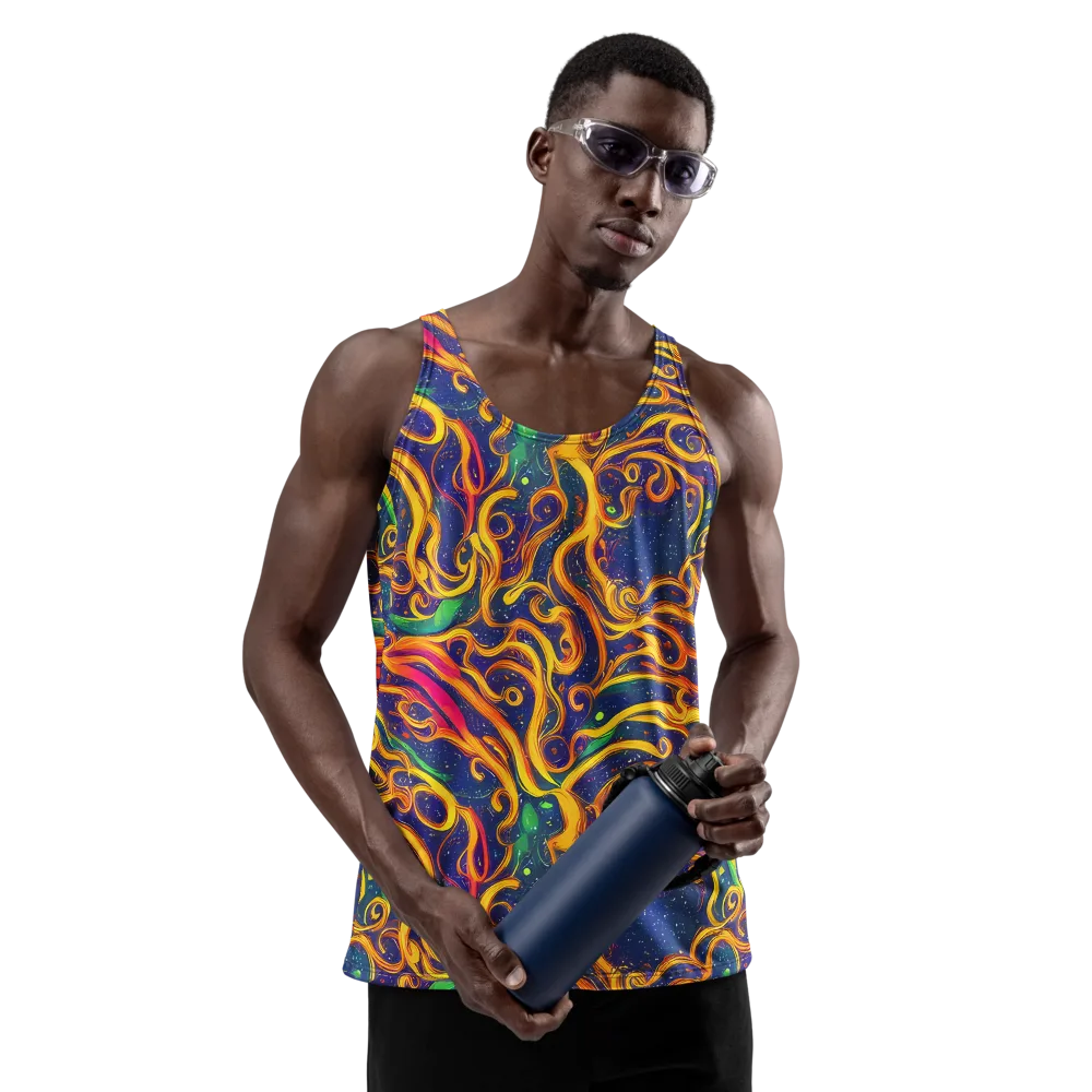 Sunfire Swirl on Men's Tank Top — Front
