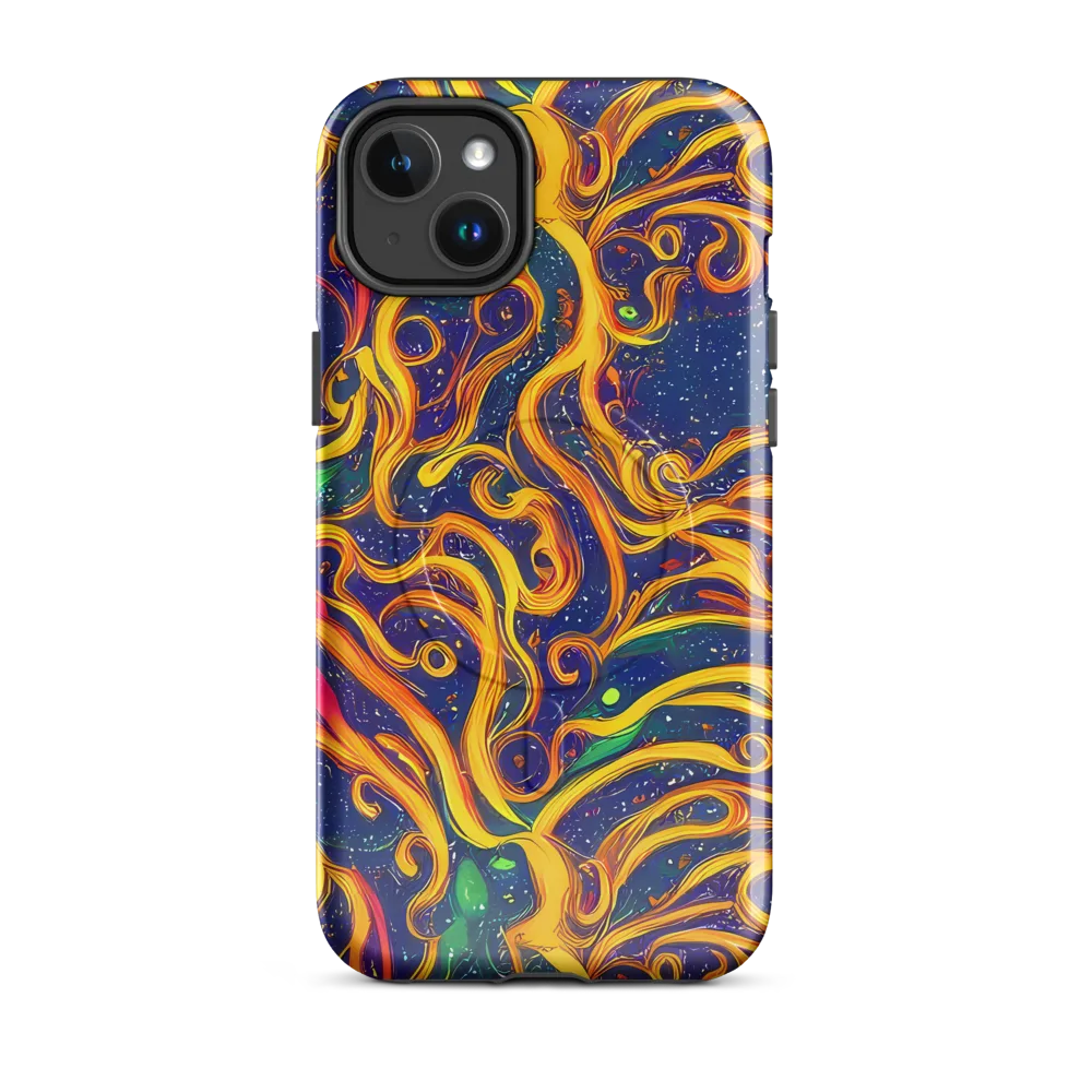 Sunfire Swirl on MagSafe Tough Case for iPhone® — Front