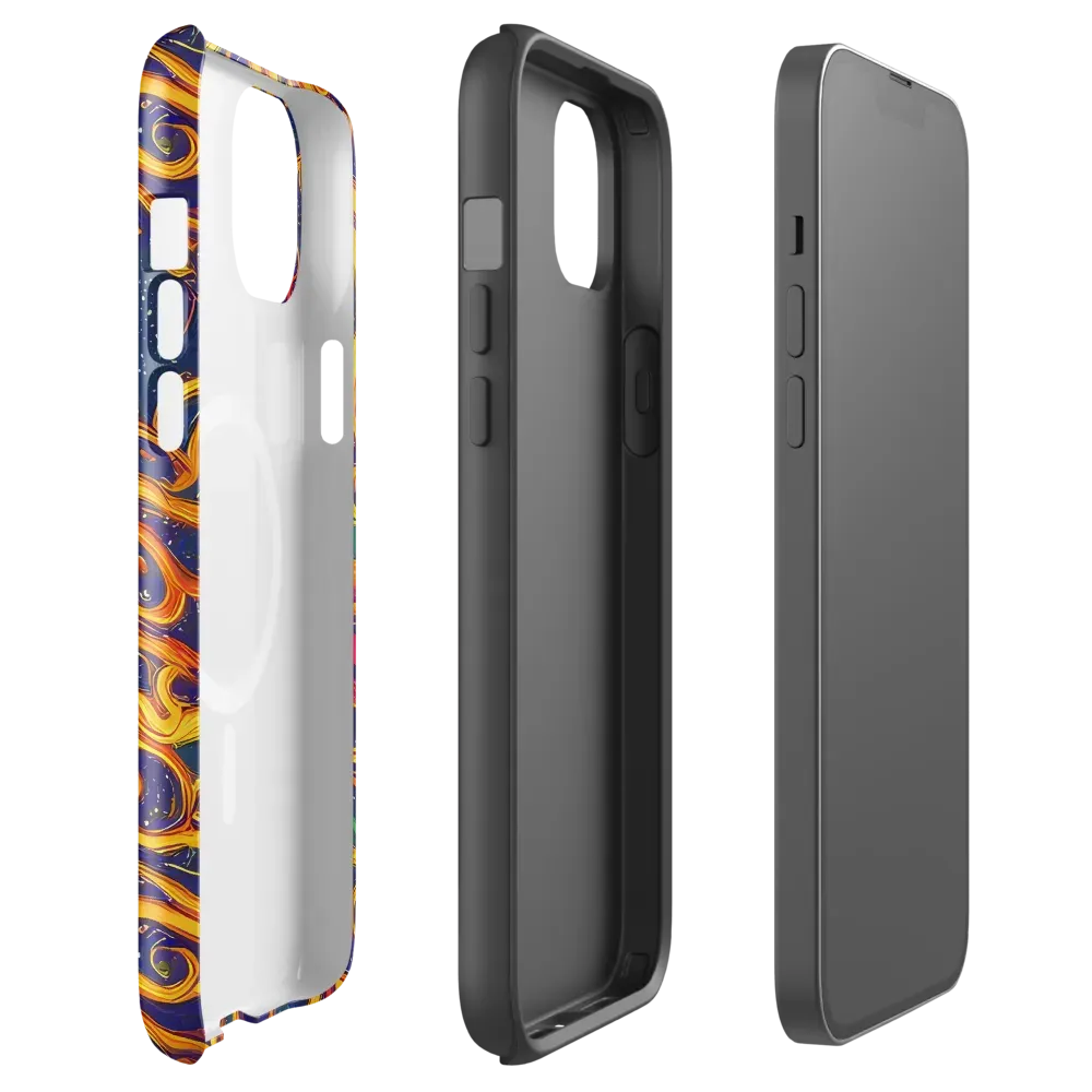 Sunfire Swirl on MagSafe Tough Case for iPhone® — Front