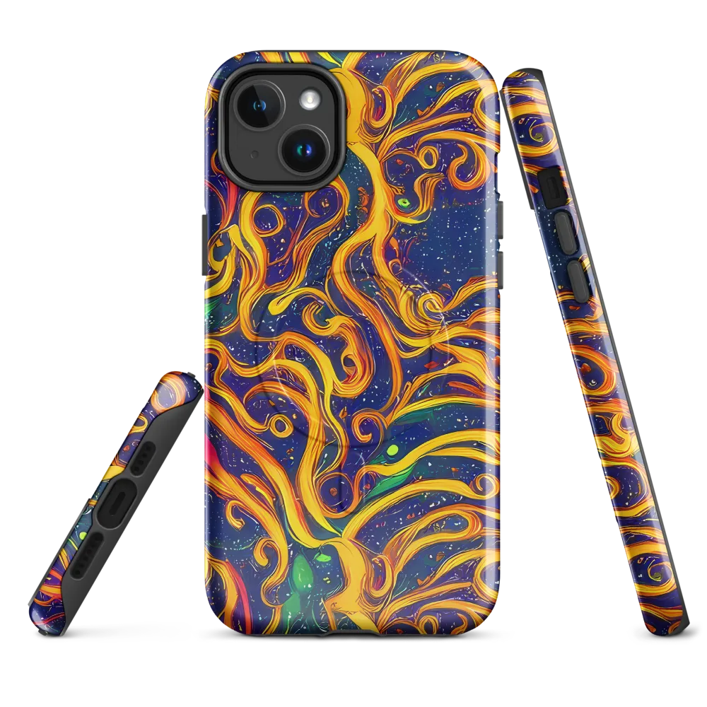 Sunfire Swirl on MagSafe Tough Case for iPhone® — Front
