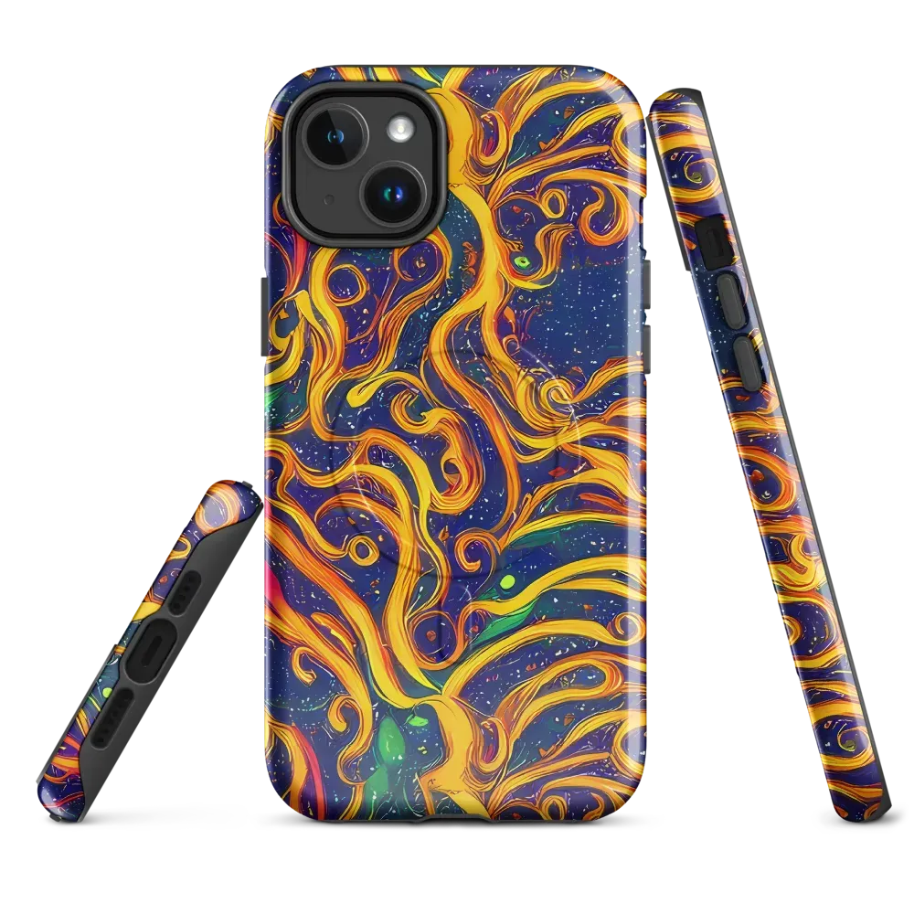 Sunfire Swirl on MagSafe Tough Case for iPhone® — Front