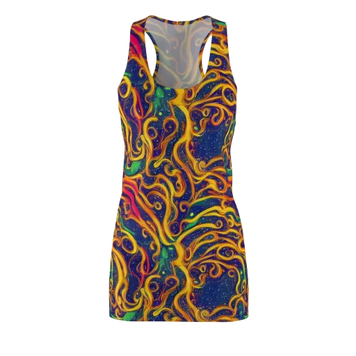 Sunfire Swirl on a Racerback Dress