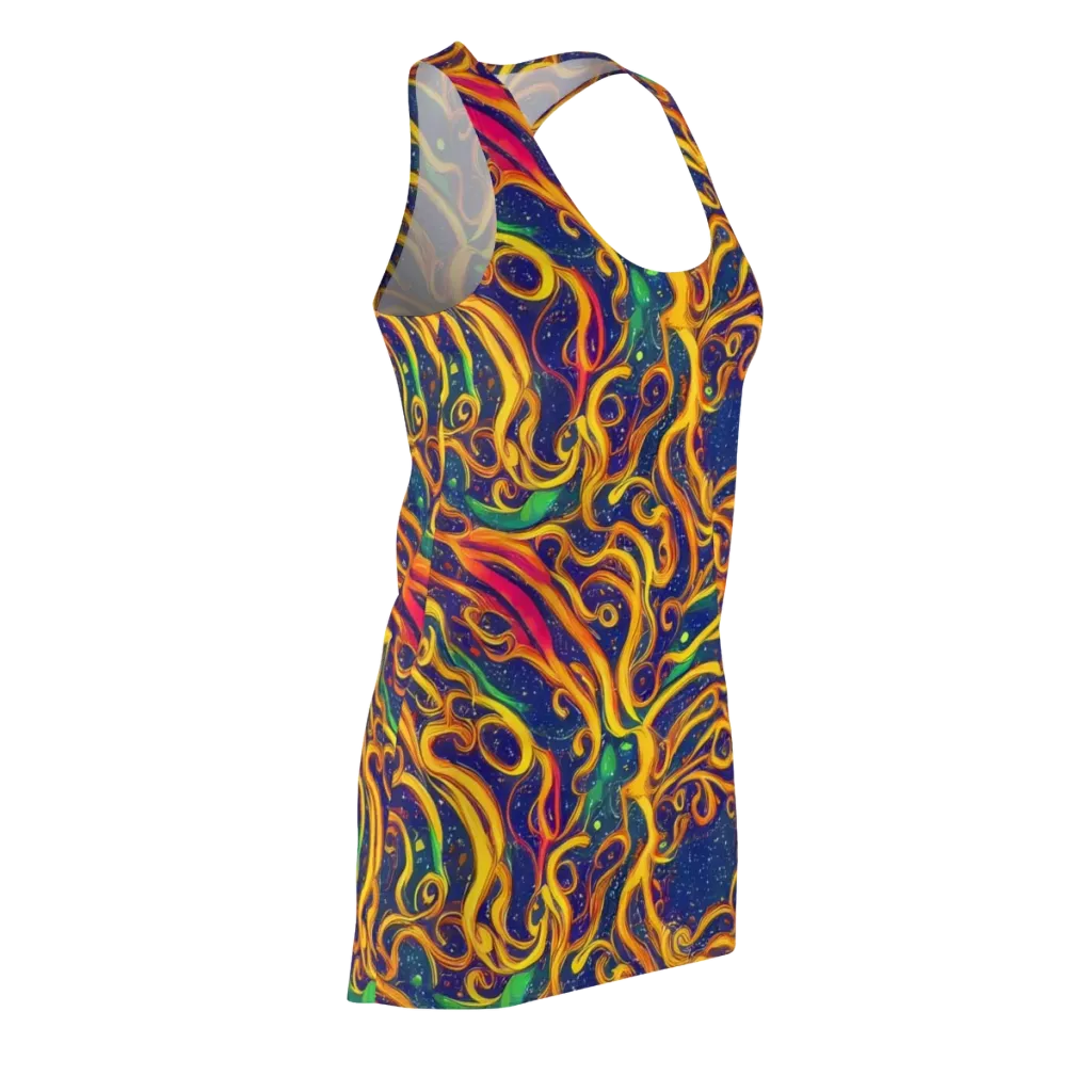 Sunfire Swirl on Racerback Dress — Front Side