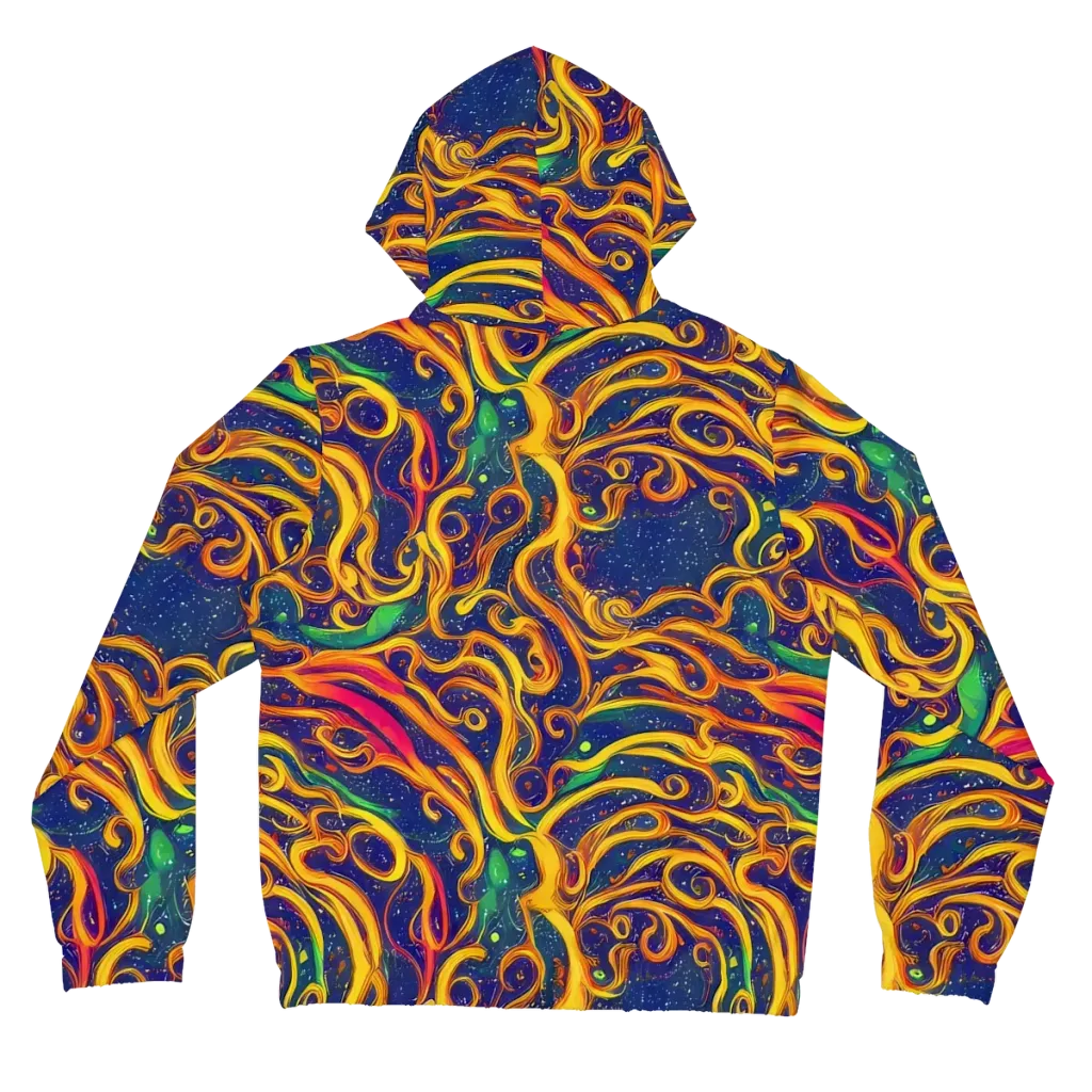 Sunfire Swirl on Women's Full-Zip Hoodie — Back