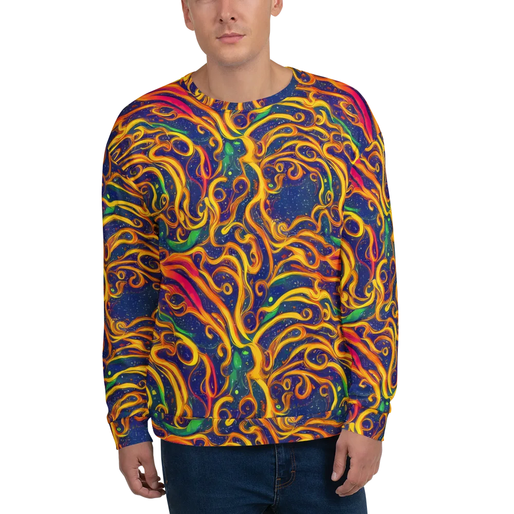 Sunfire Swirl on Sweatshirt — Front