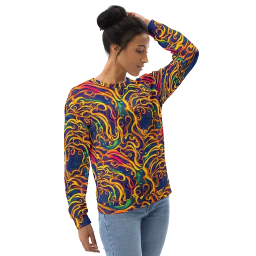 Sunfire Swirl on a Sweatshirt