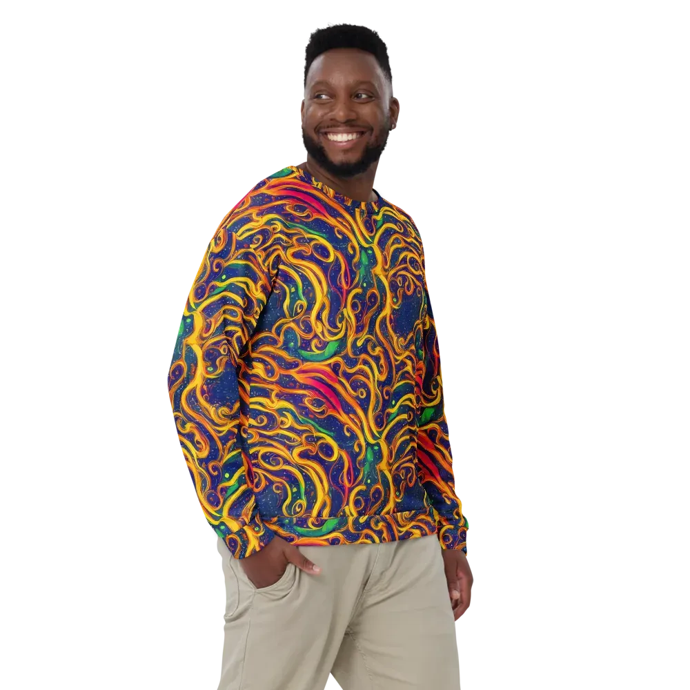 Sunfire Swirl on Sweatshirt — Front