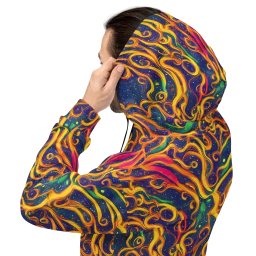 Sunfire Swirl on a Hoodie