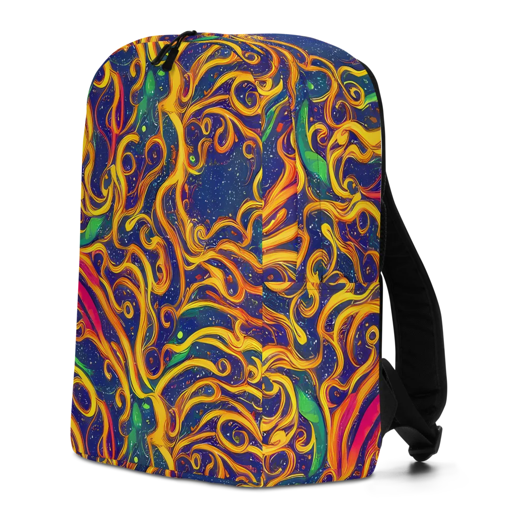 Sunfire Swirl on Minimalist Backpack — Left