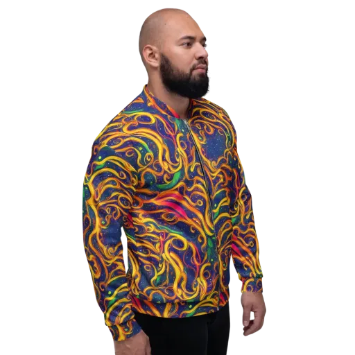 Sunfire Swirl on a Bomber Jacket