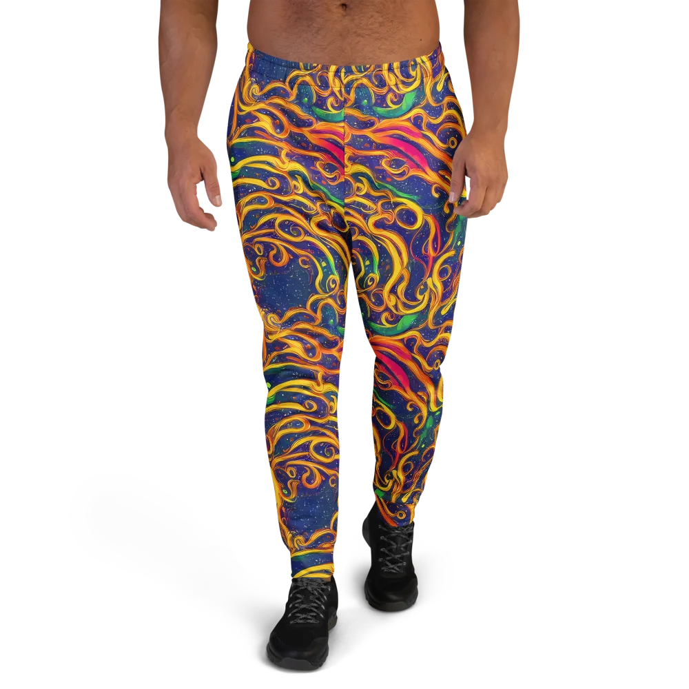 Sunfire Swirl on Men's Joggers — Front