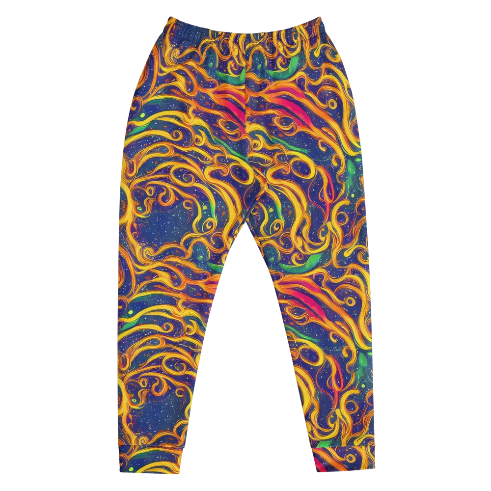 Sunfire Swirl on Men's Joggers — Front