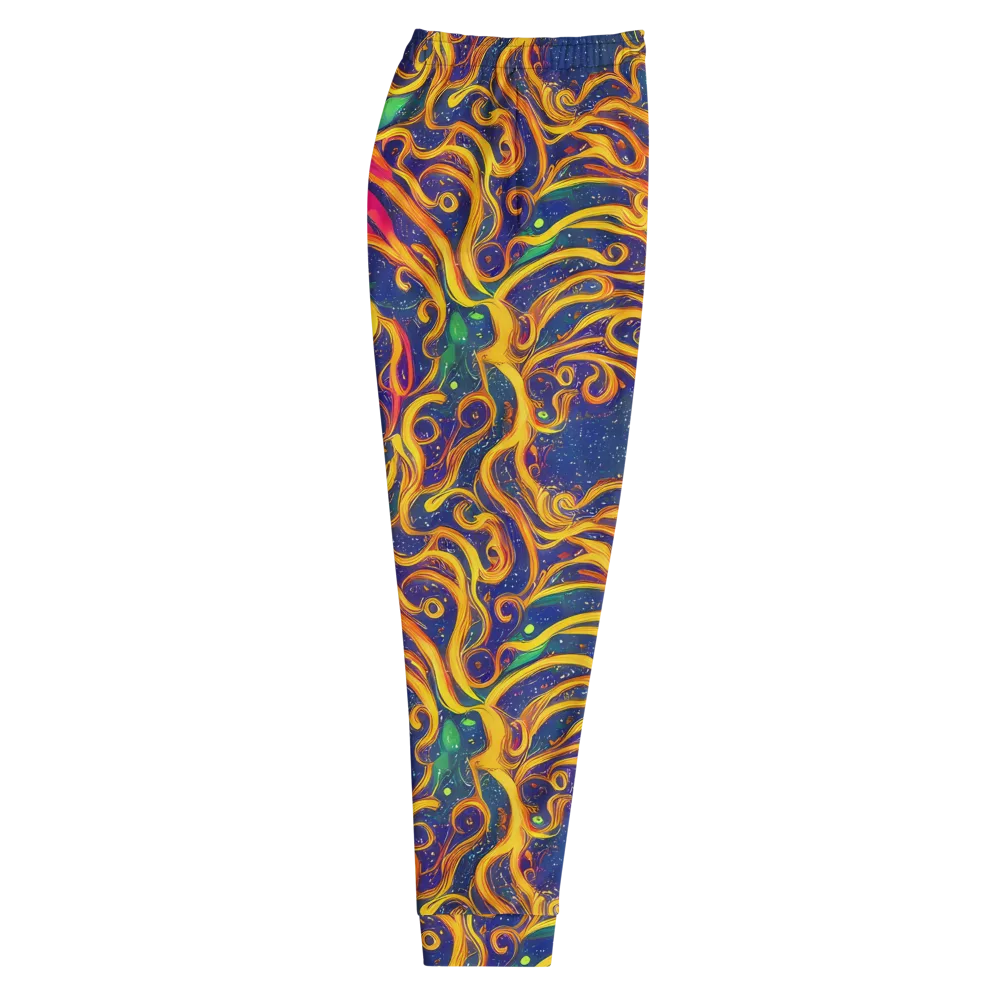 Sunfire Swirl on Men's Joggers — Right