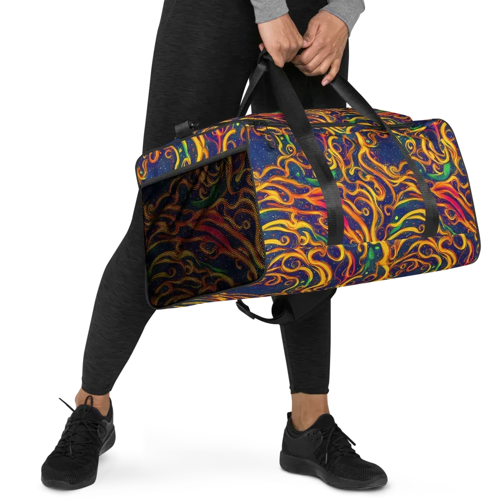 Sunfire Swirl on Duffle Bag — Right Front