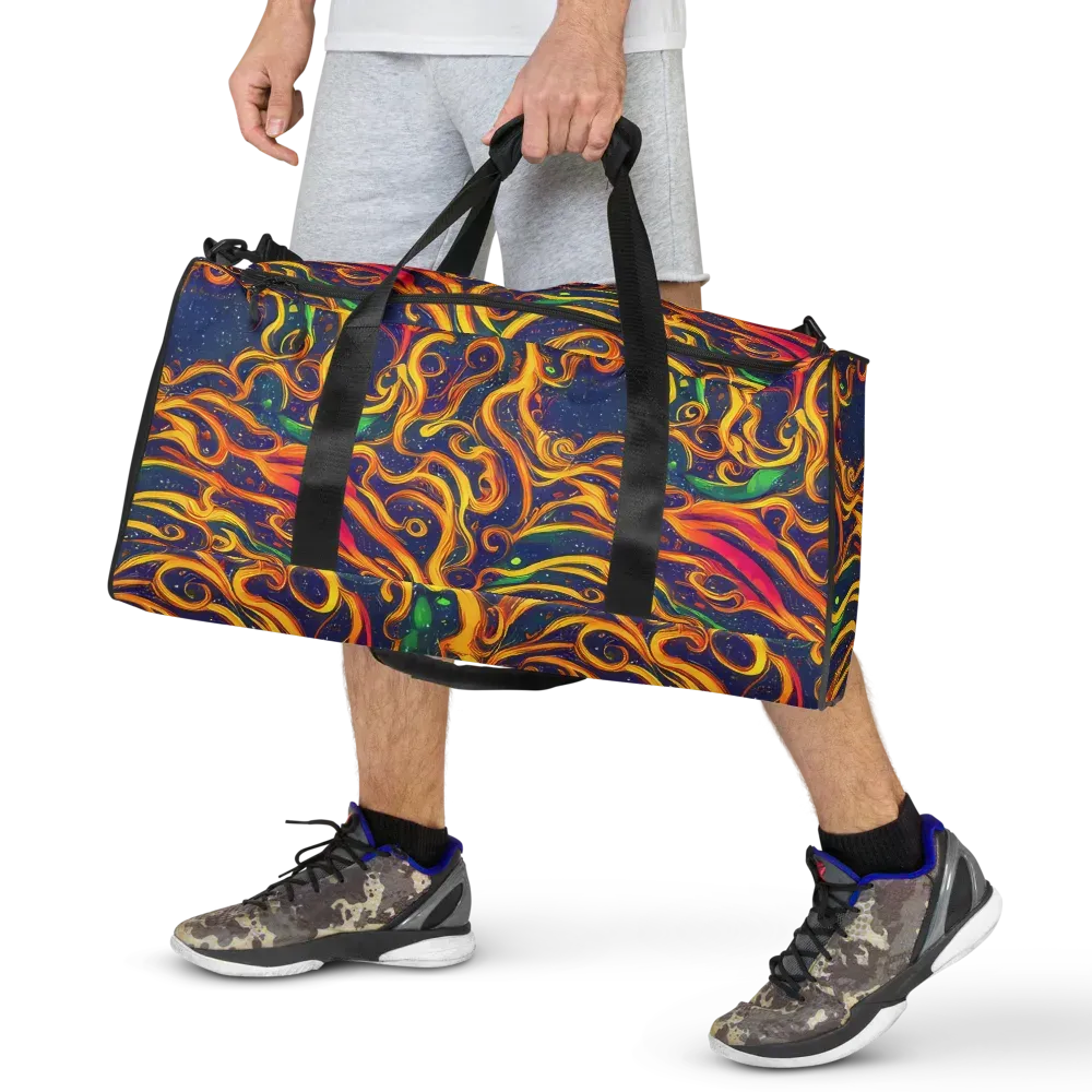 Sunfire Swirl on Duffle Bag — Front