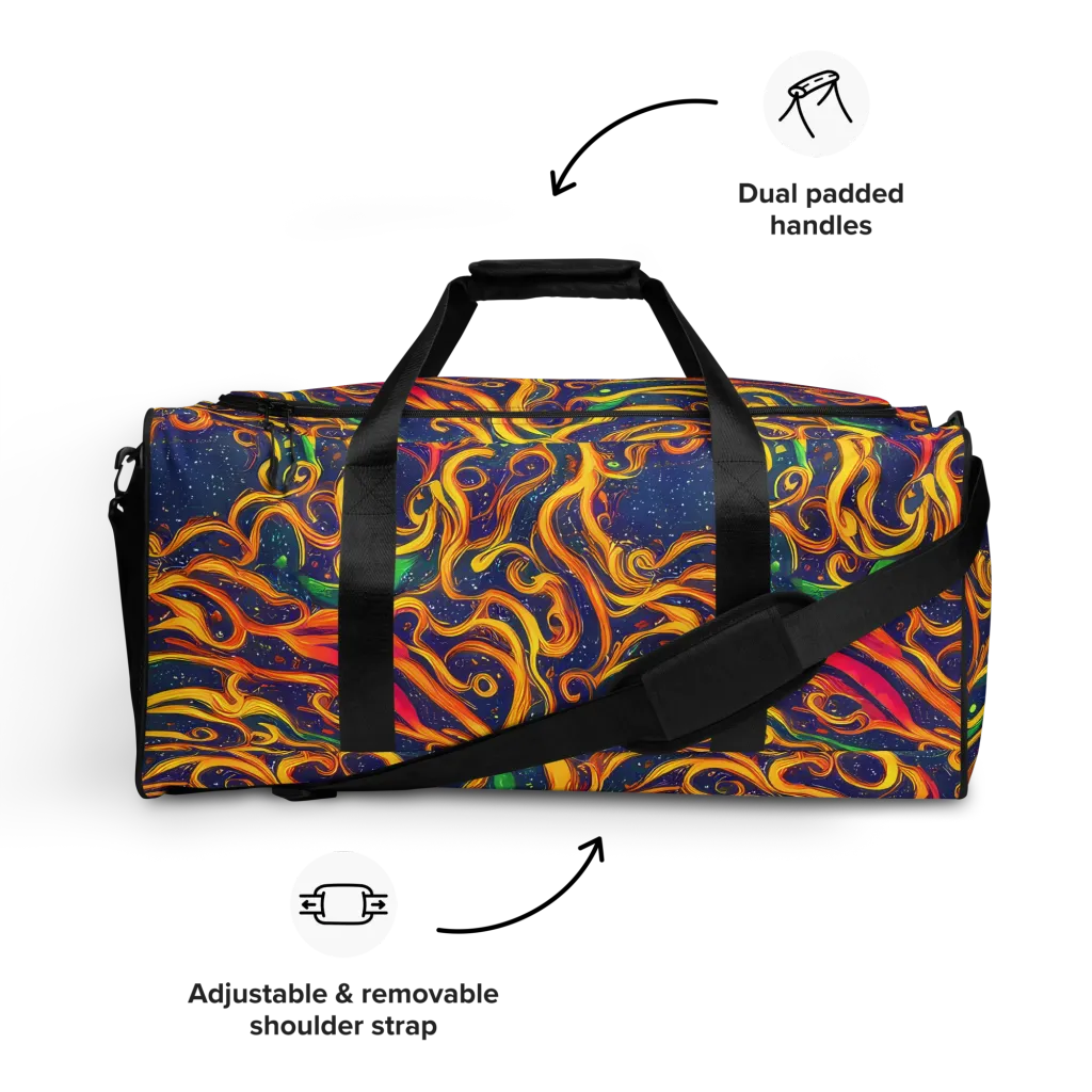 Sunfire Swirl on Duffle Bag — Front