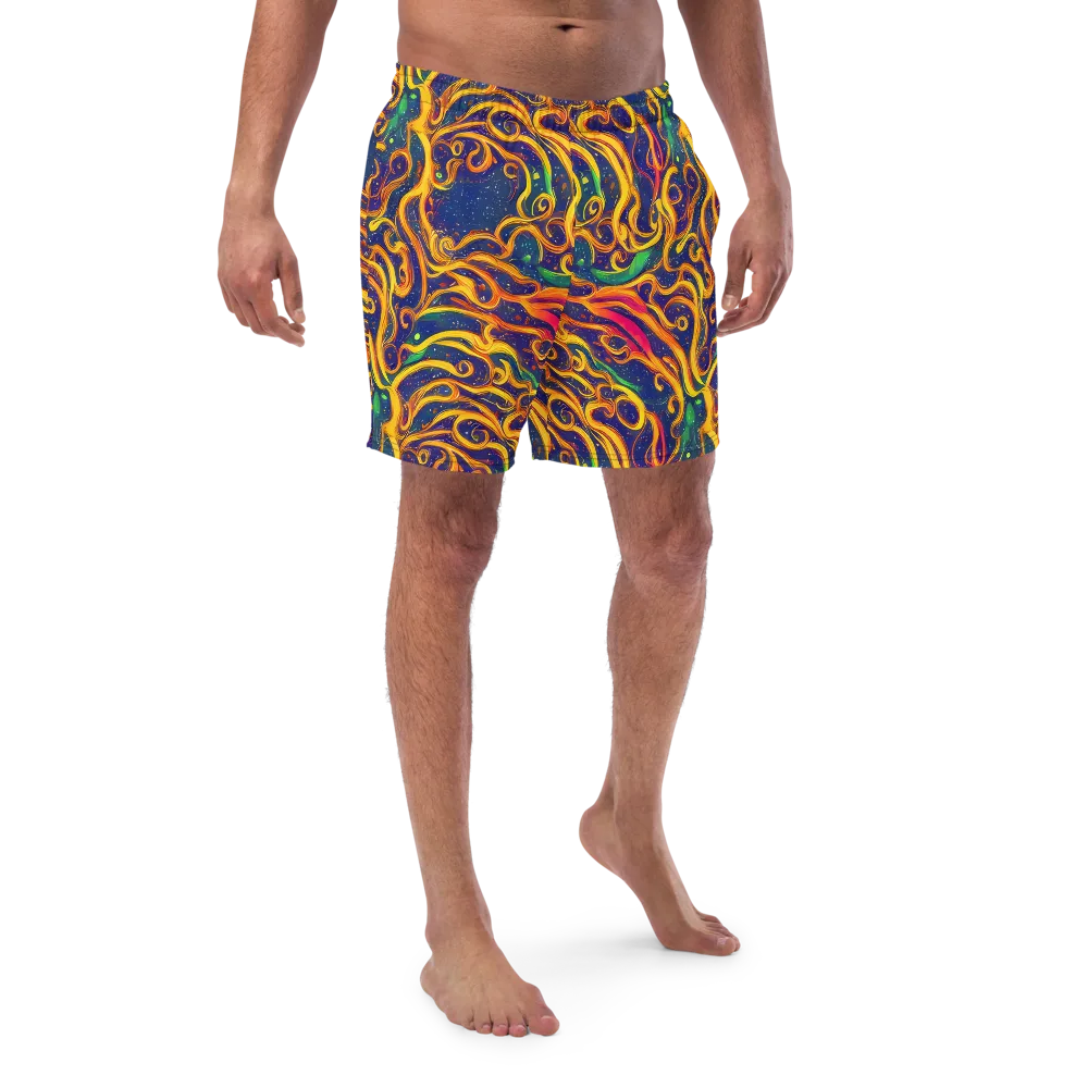 Sunfire Swirl on Swim Trunks — Front