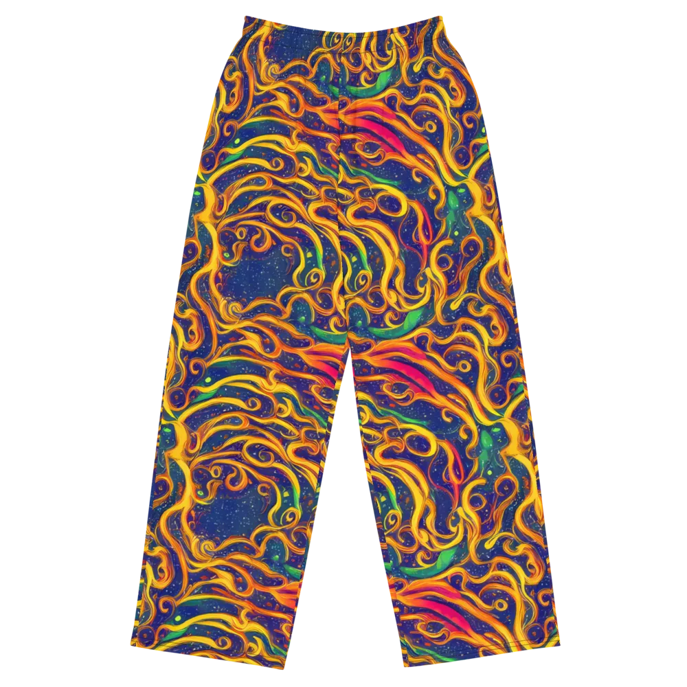 Sunfire Swirl on Wide-Leg Pants — Front