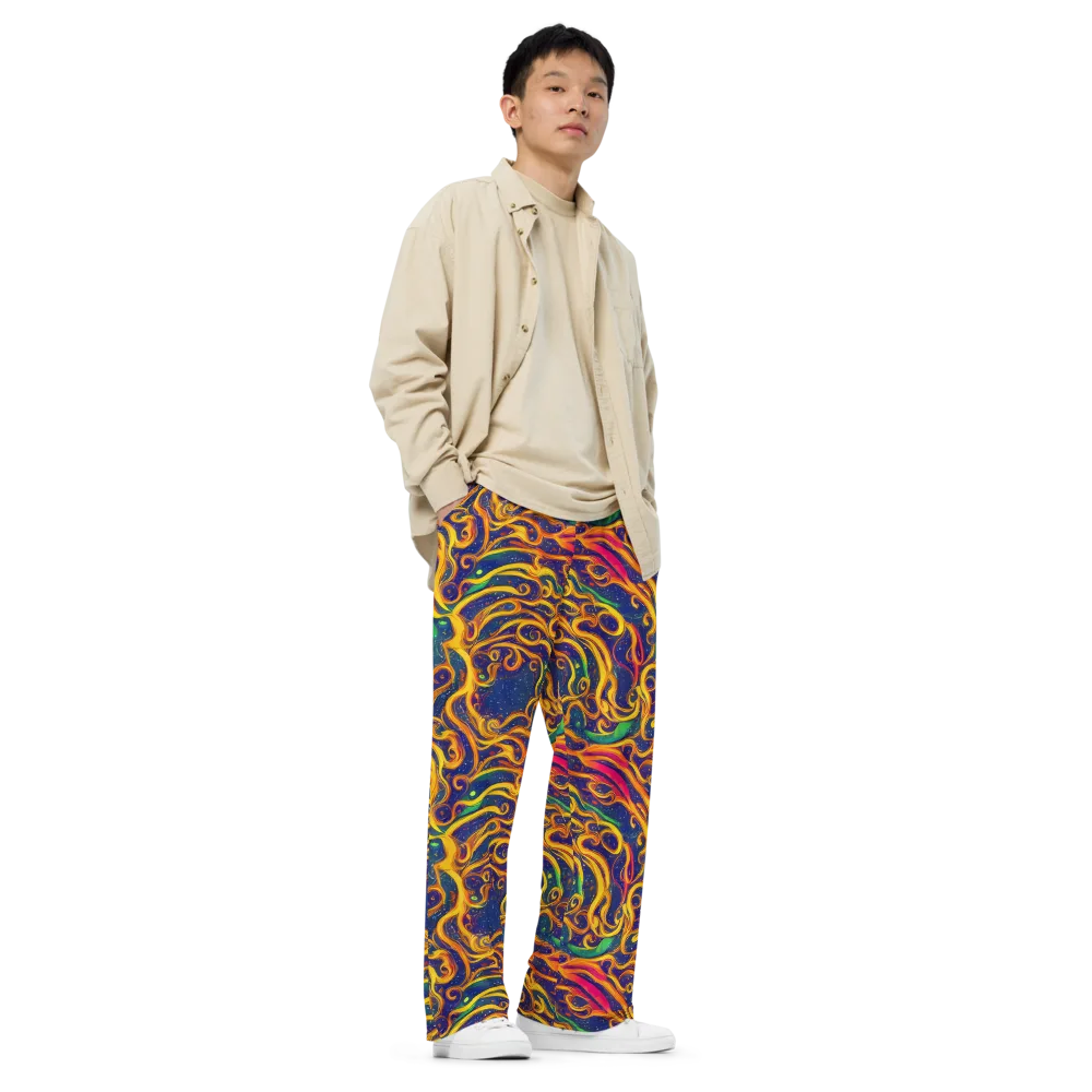 Sunfire Swirl on Wide-Leg Pants — Right Front