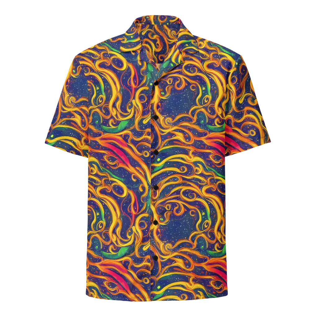 Sunfire Swirl on Button Shirt — Front