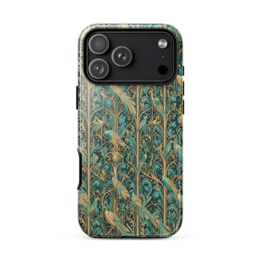 Teal Aviary on a Tough Case for iPhone®