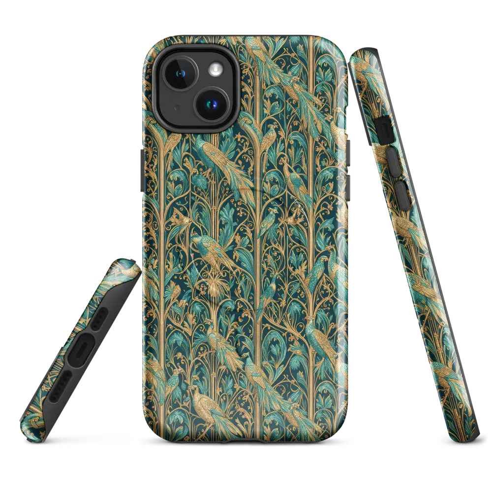 Teal Aviary on MagSafe Tough Case for iPhone® — Front