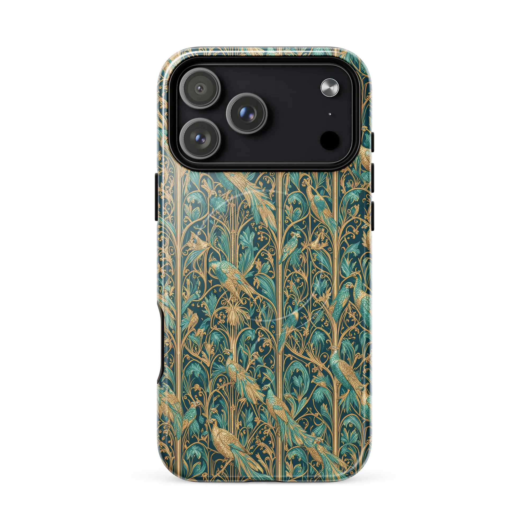 Teal Aviary on MagSafe Tough Case for iPhone® — Front