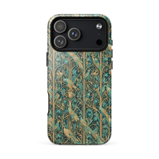 Teal Aviary on a MagSafe Tough Case for iPhone®