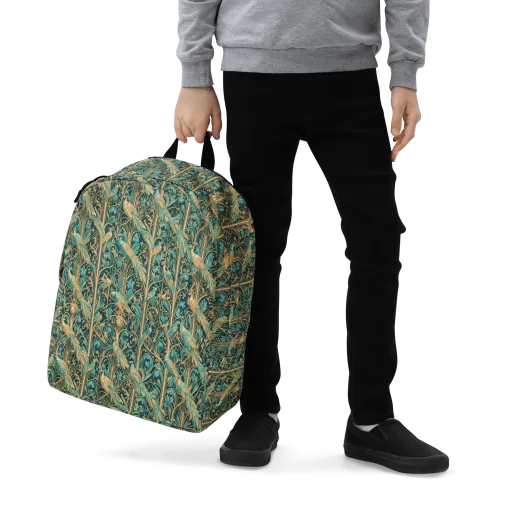 Teal Aviary on a Minimalist Backpack