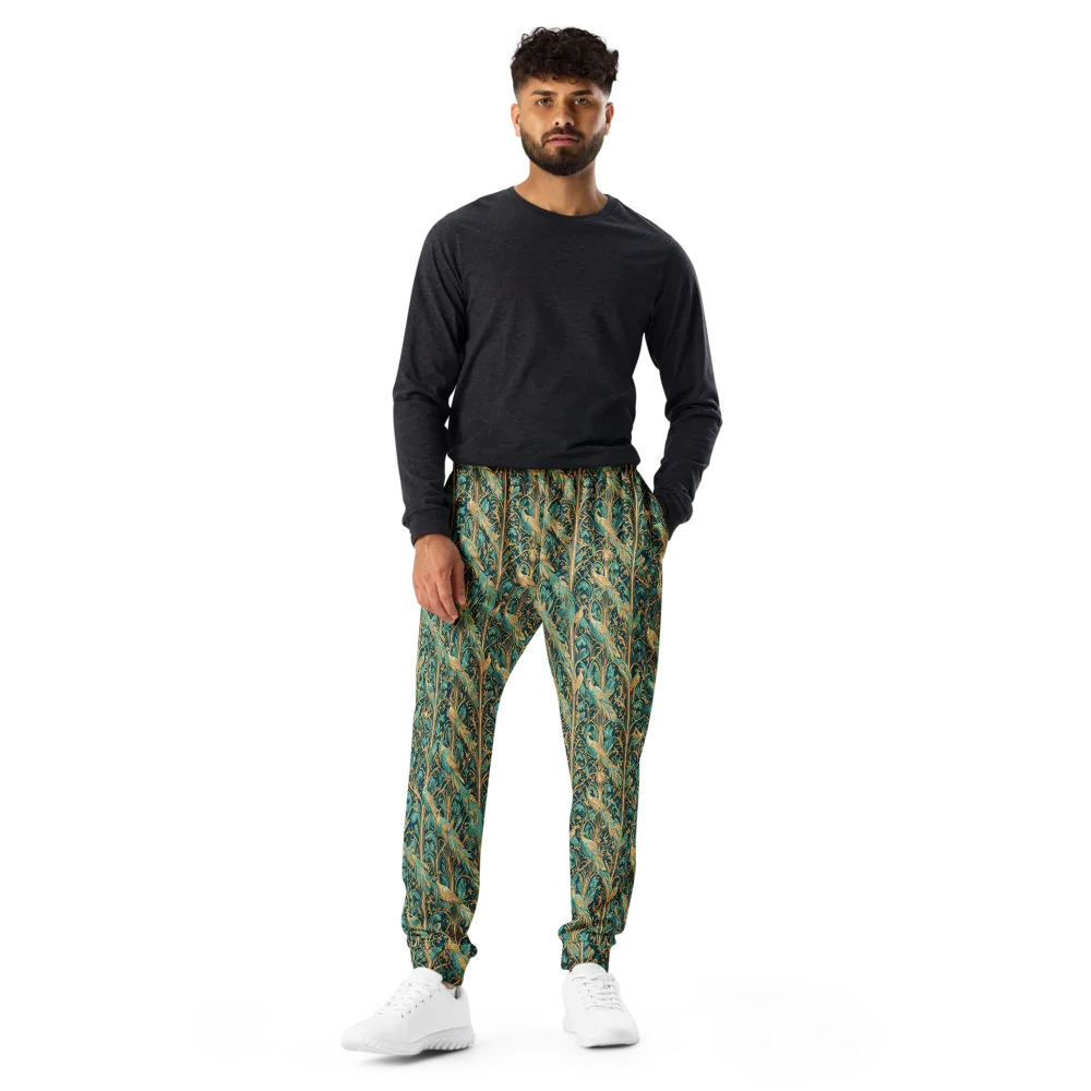Teal Aviary on Men's Joggers — Front
