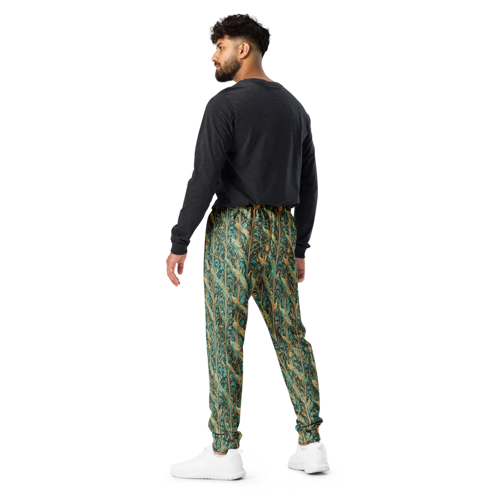 Teal Aviary on Men's Joggers — Back