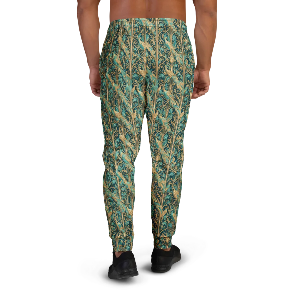 Teal Aviary on Men's Joggers — Back