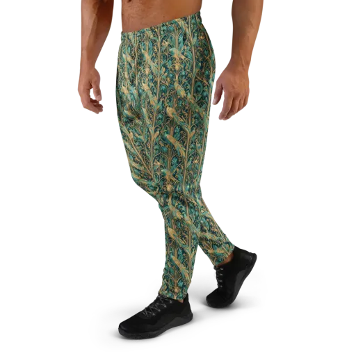 Teal Aviary on a Men's Joggers