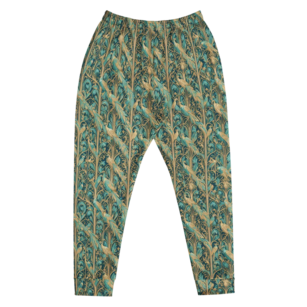 Teal Aviary on Men's Joggers — Front