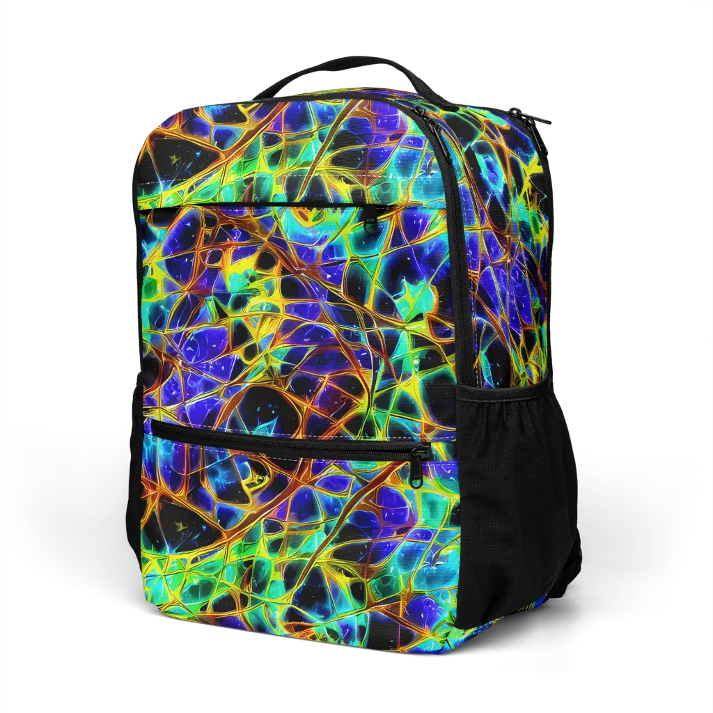 Iridescent Voltage on Utility Backpack — Left Front