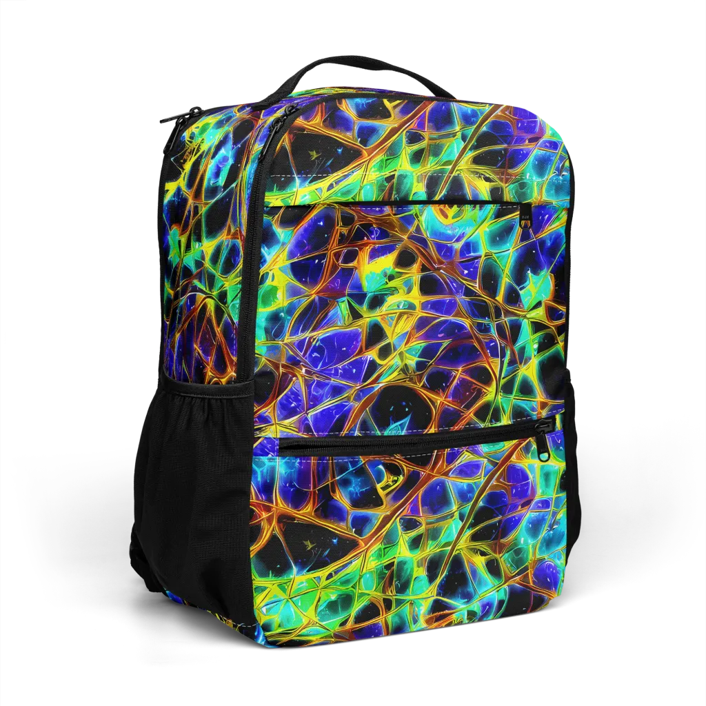 Iridescent Voltage on Utility Backpack — Right Front