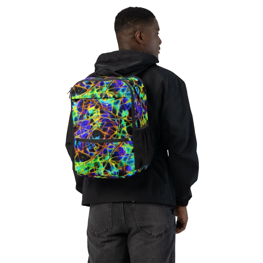 Iridescent Voltage on Utility Backpack — Back