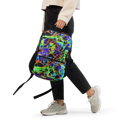 Iridescent Voltage on a Utility Backpack