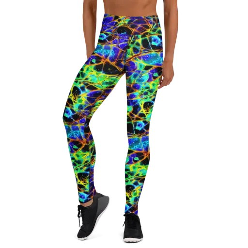Iridescent Voltage on a Yoga Leggings