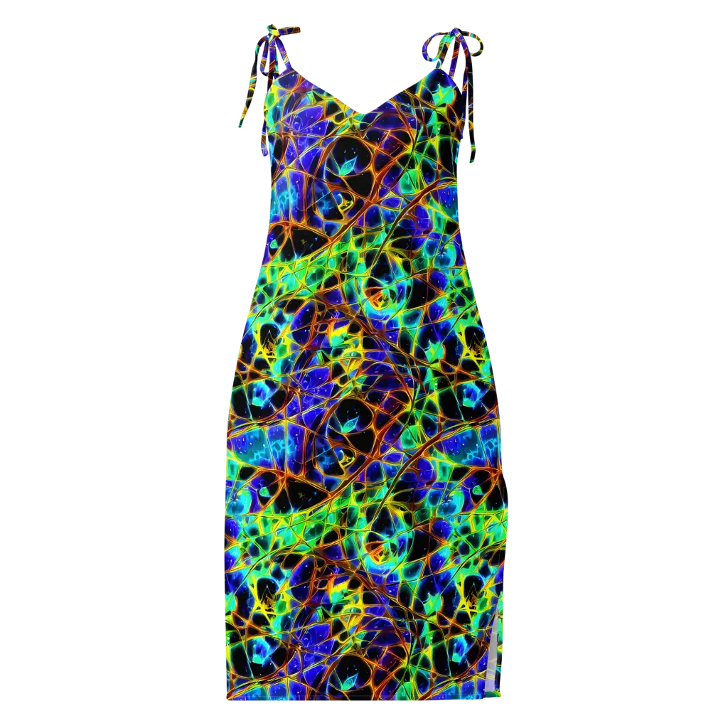 Iridescent Voltage on Slip Dress — Front