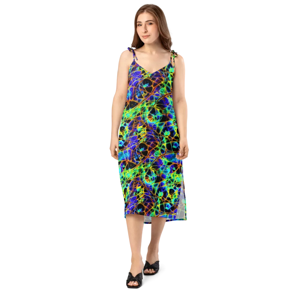 Iridescent Voltage on Slip Dress — Front